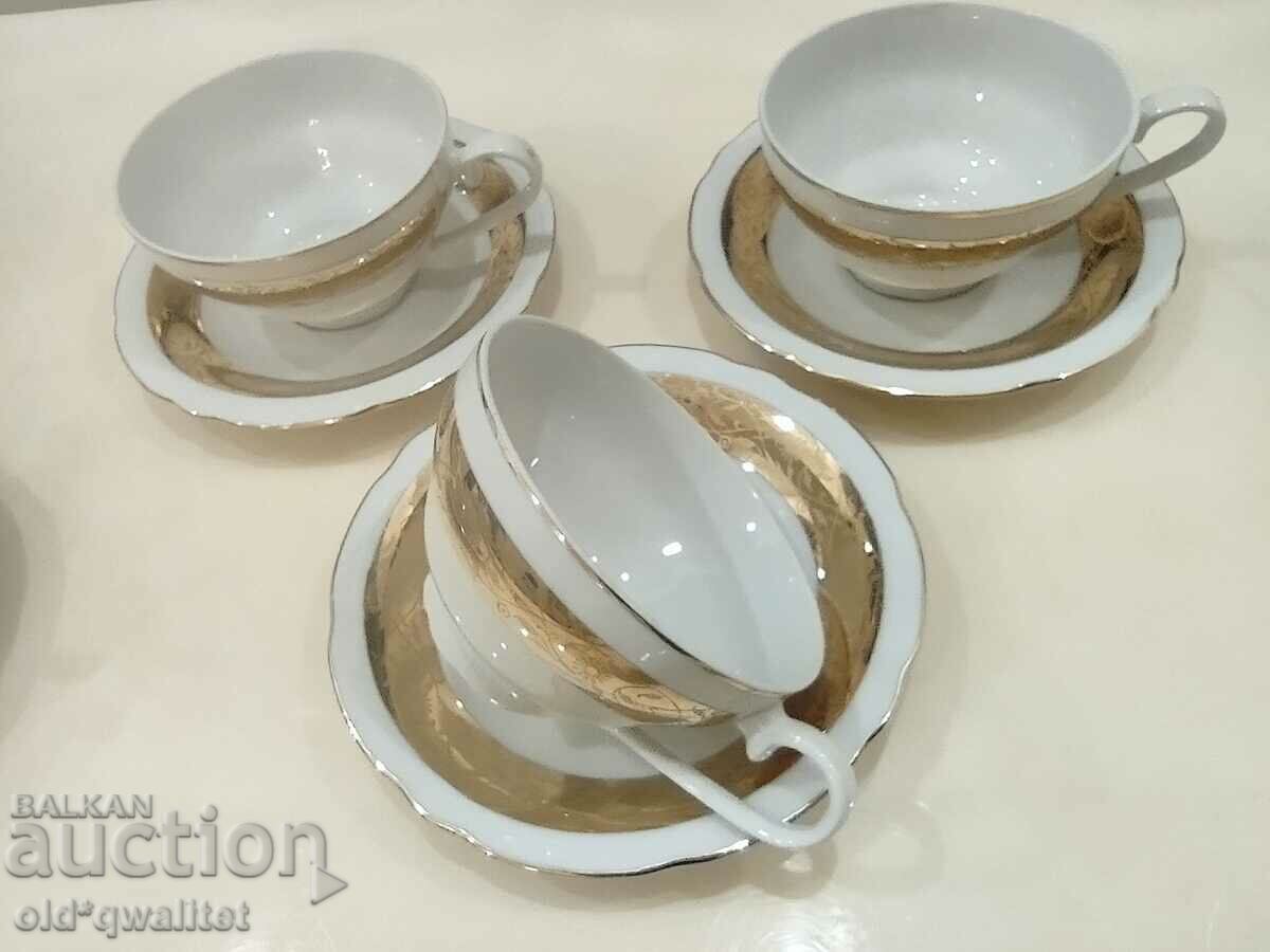 Porcelain tea / coffee service, for 6 persons, Czechoslovakia - 7 Porcelain tea / coffee service, for 6 persons, Czechoslovakia - 7