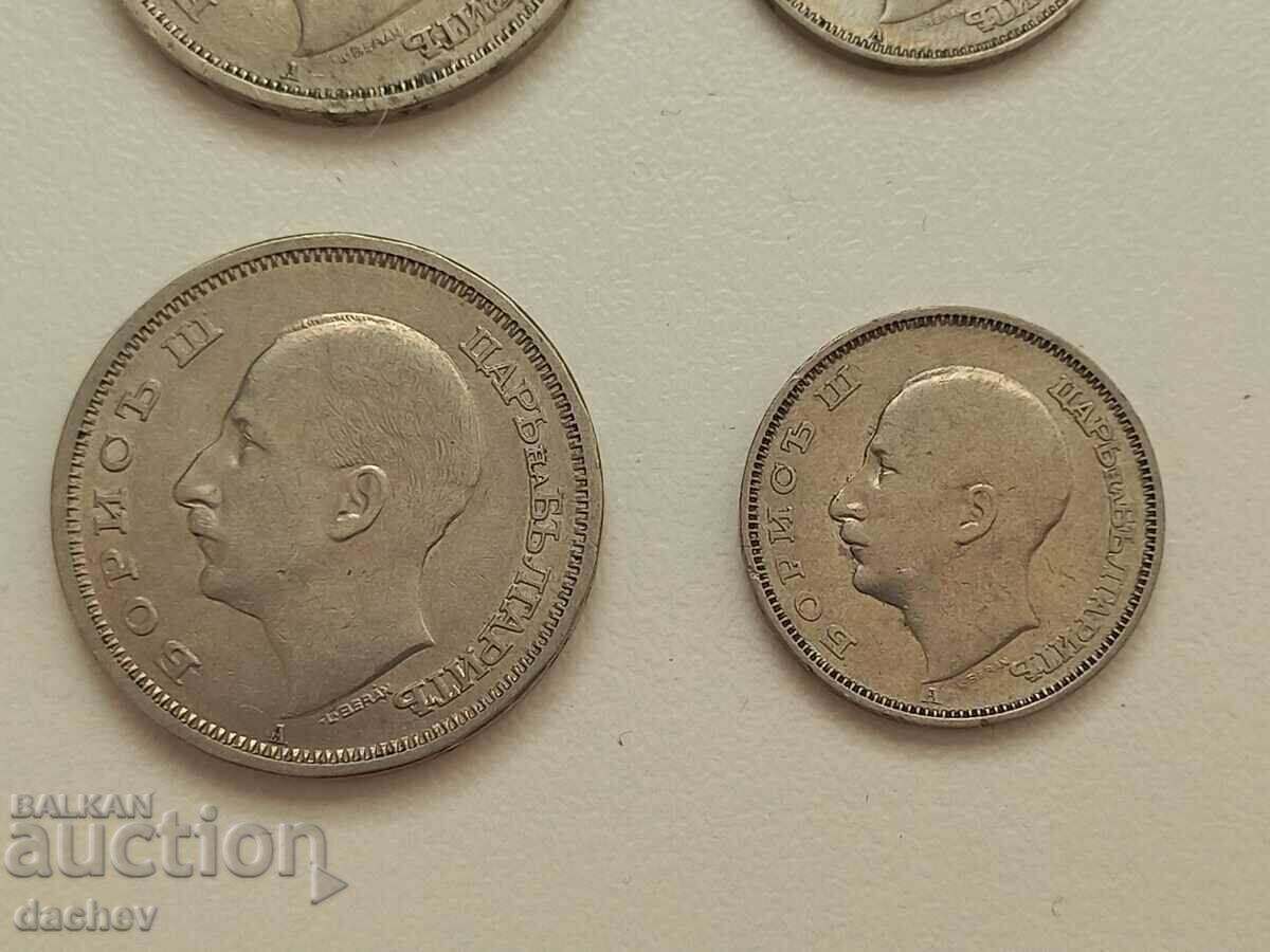 Lot 4 pcs - BGN 20 and BGN 50 - Coins Kingdom of Bulgaria 1940 - 6 Lot 4 pcs - BGN 20 and BGN 50 - Coins Kingdom of Bulgaria 1940 - 6