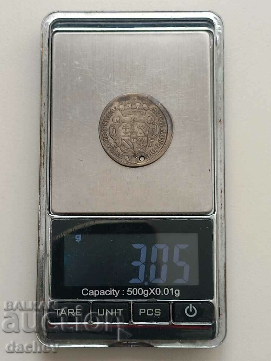 Auction Silver coin Kreuzer Thaler Austria 1742 silver Auction Silver coin Kreuzer Thaler Austria 1742 silver