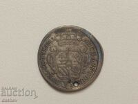 Сребърна монета Кройцер Талер Австрия 1742г сребро