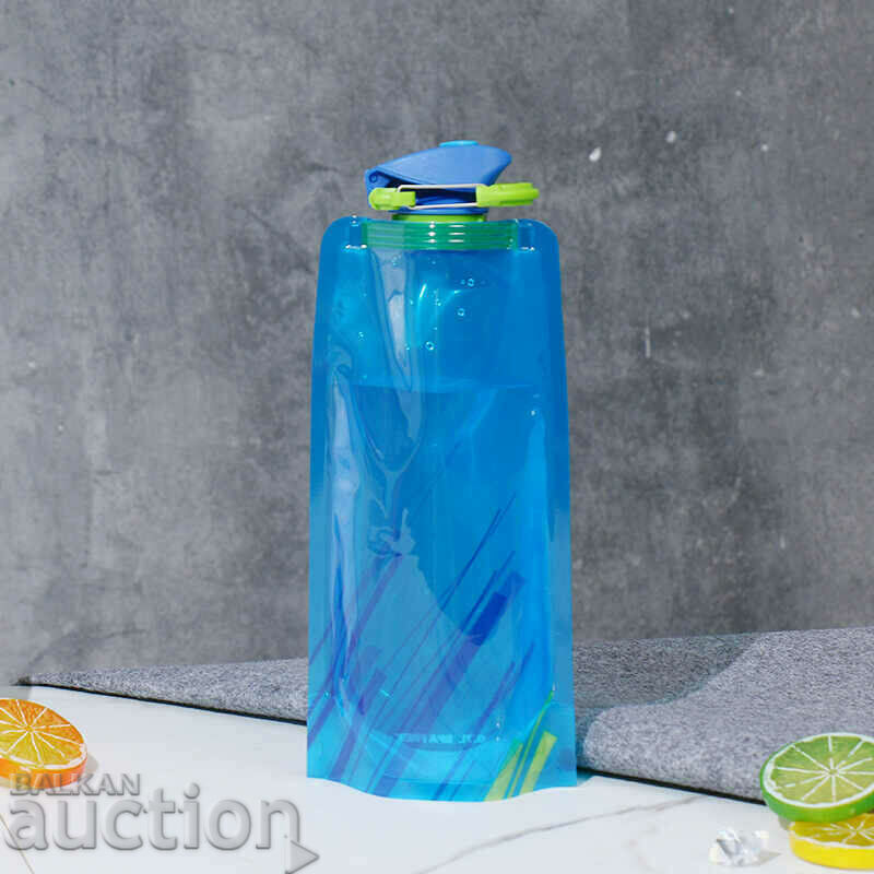 Licitație Sticlă de apă pliabilă - Sticle pliabile albastre