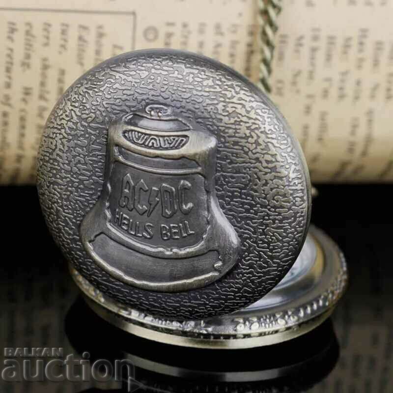 New AC/DC Hells Bells Heavy Metal AC/DC Pocket Watch with price 20.00 BGN | € 10.23