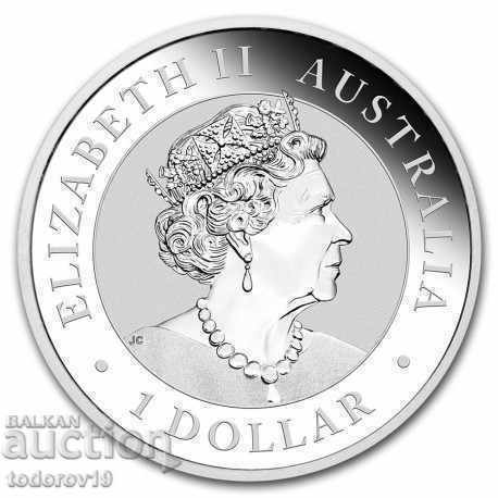 Auction  1 oz Silver Australian KUKABURA 2019 / Anda /
