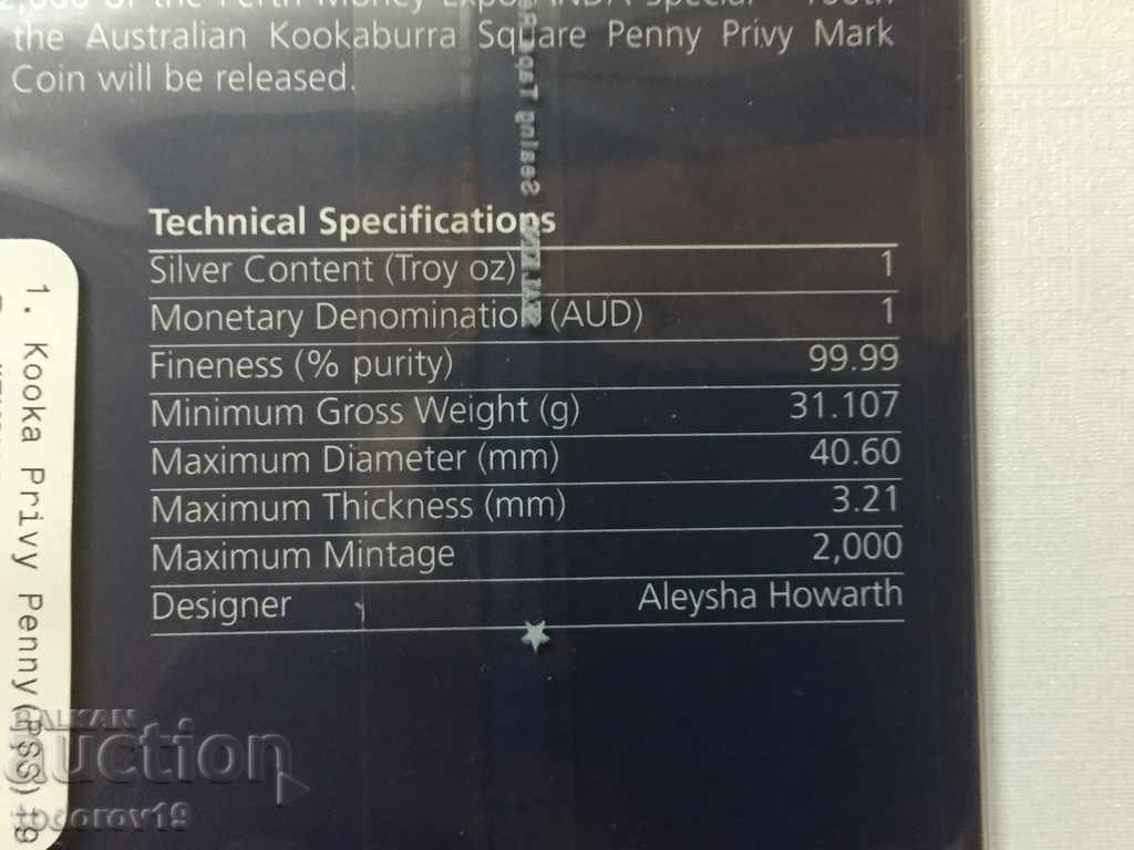 1 oz Silver Australian KUKABURA 2019 / Anda / - 7