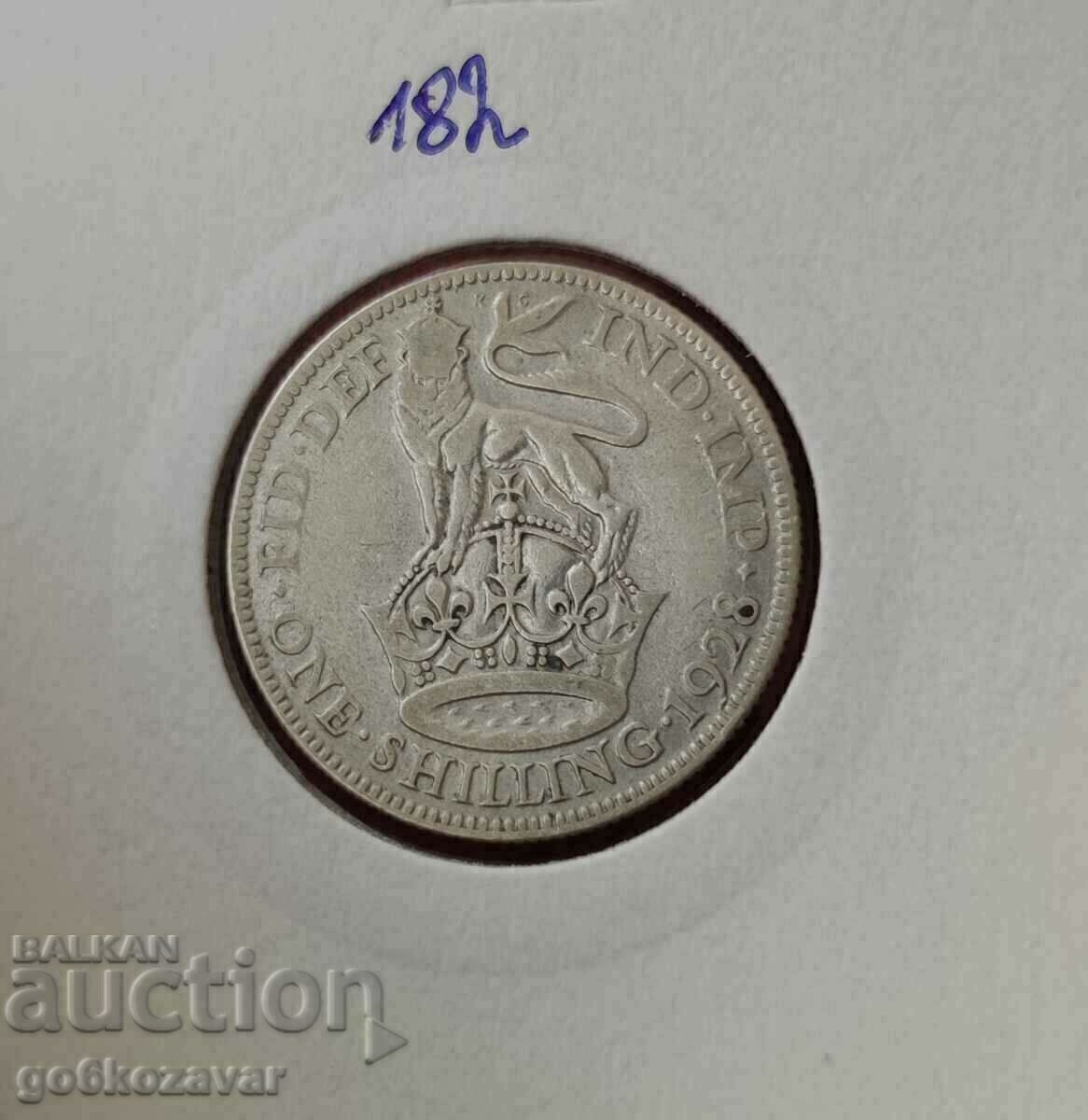 Great Britain 1 Shilling 1928 Silver !
