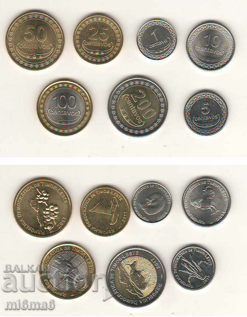 Сет монети Източен Тимор