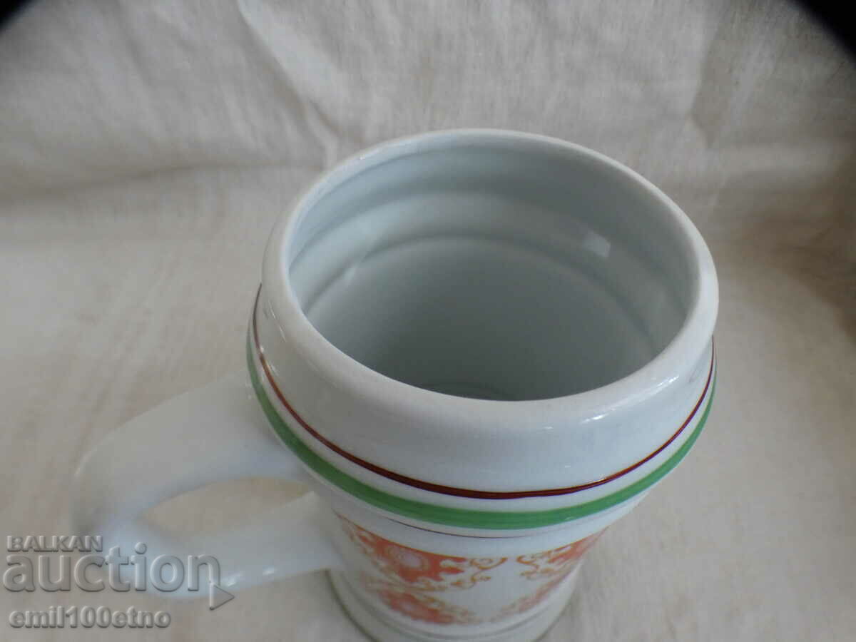 Auction Beautiful large mug Polish porcelain CHODZIEZ Auction Beautiful large mug Polish porcelain CHODZIEZ