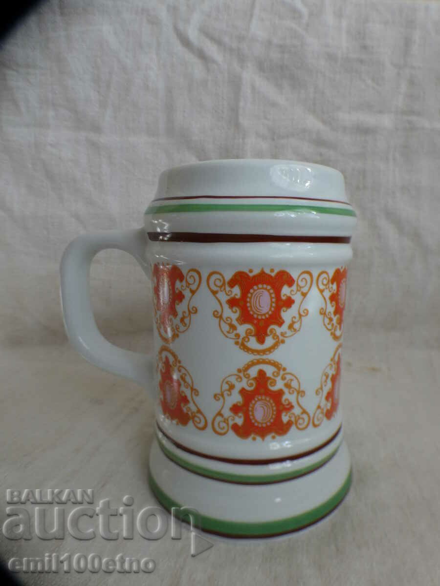 Beautiful large mug Polish porcelain CHODZIEZ