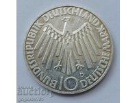 10 silver marks Germany 1972 D - silver coin