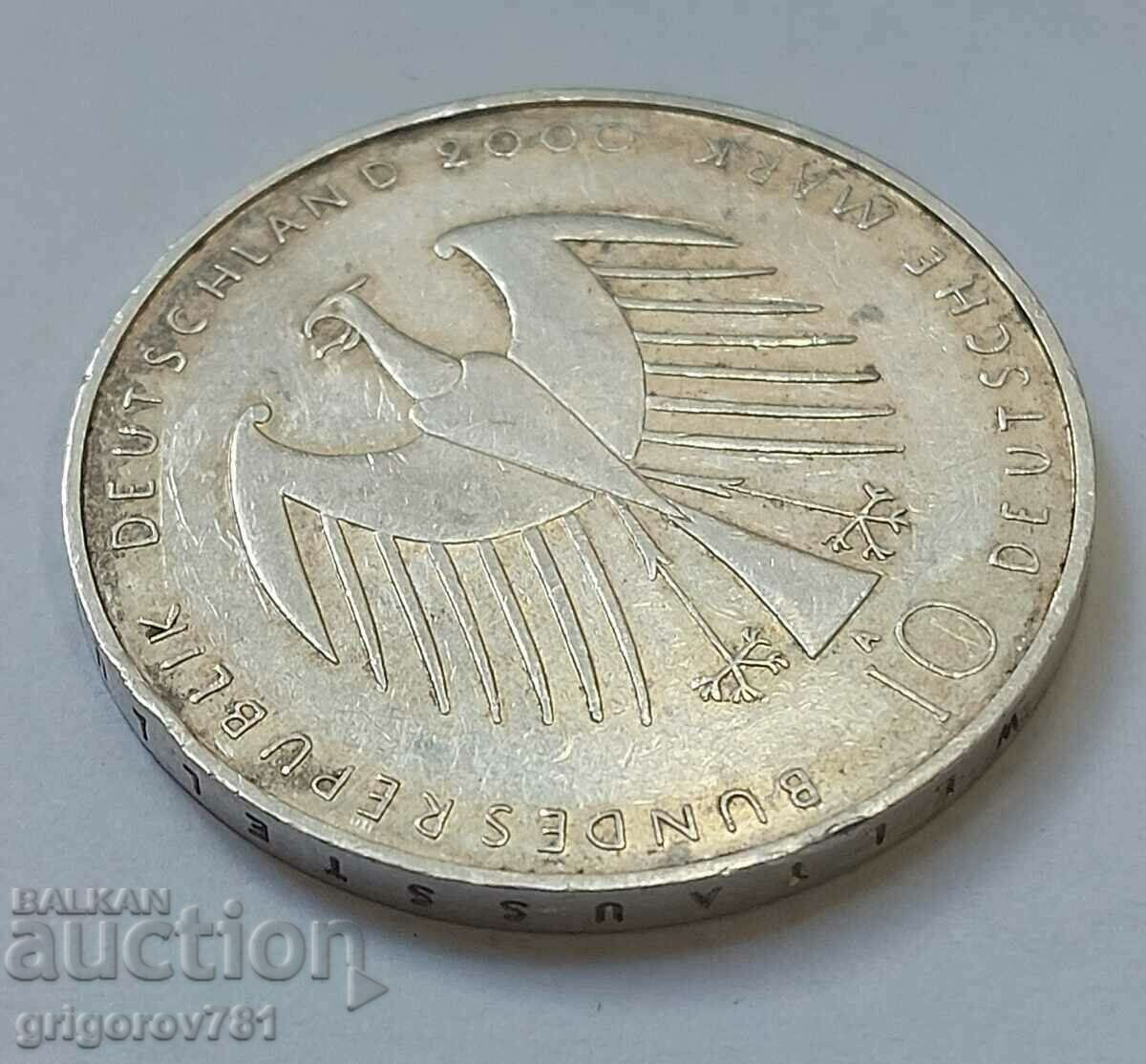 Δημοπρασία 10 ασημένια μάρκα Γερμανία 2000 A - ασημένιο νόμισμα