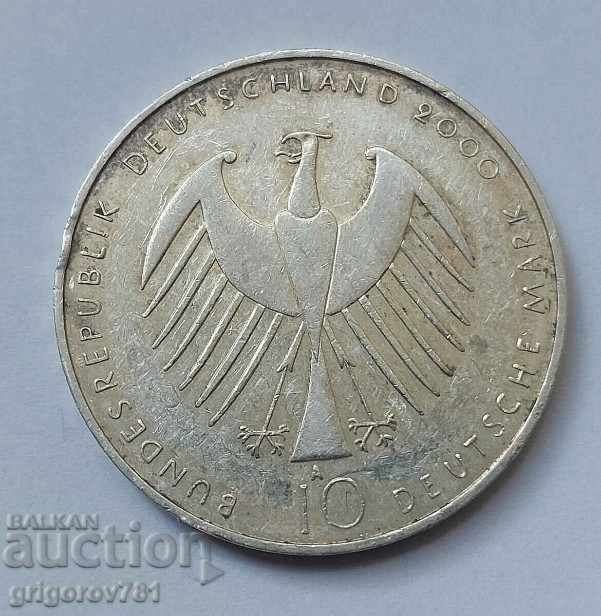 10 марки сребро Германия 2000 А - сребърна монета