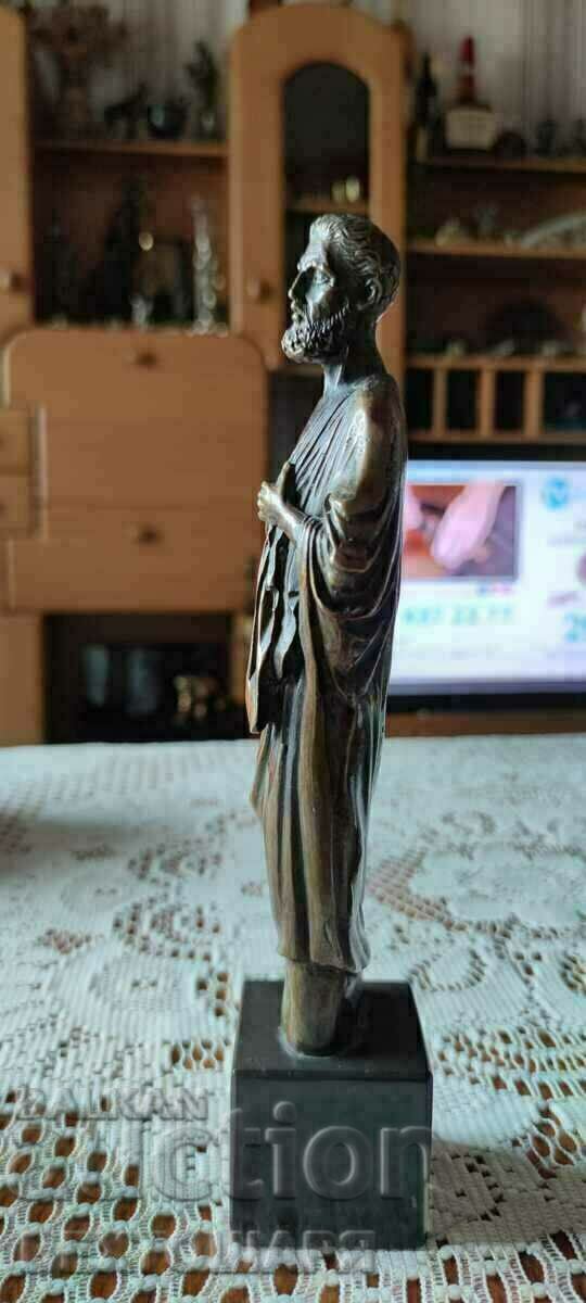 Auction Old Author's Bronze Plastique of Hippocrates Auction Old Author's Bronze Plastique of Hippocrates
