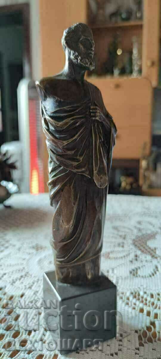 Old Author's Bronze Plastique of Hippocrates - 6 Old Author's Bronze Plastique of Hippocrates - 6