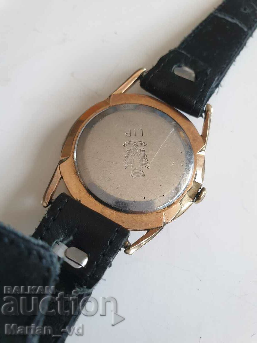 Men's Gold Plated Mechanical Lip Watch - 5 Men's Gold Plated Mechanical Lip Watch - 5