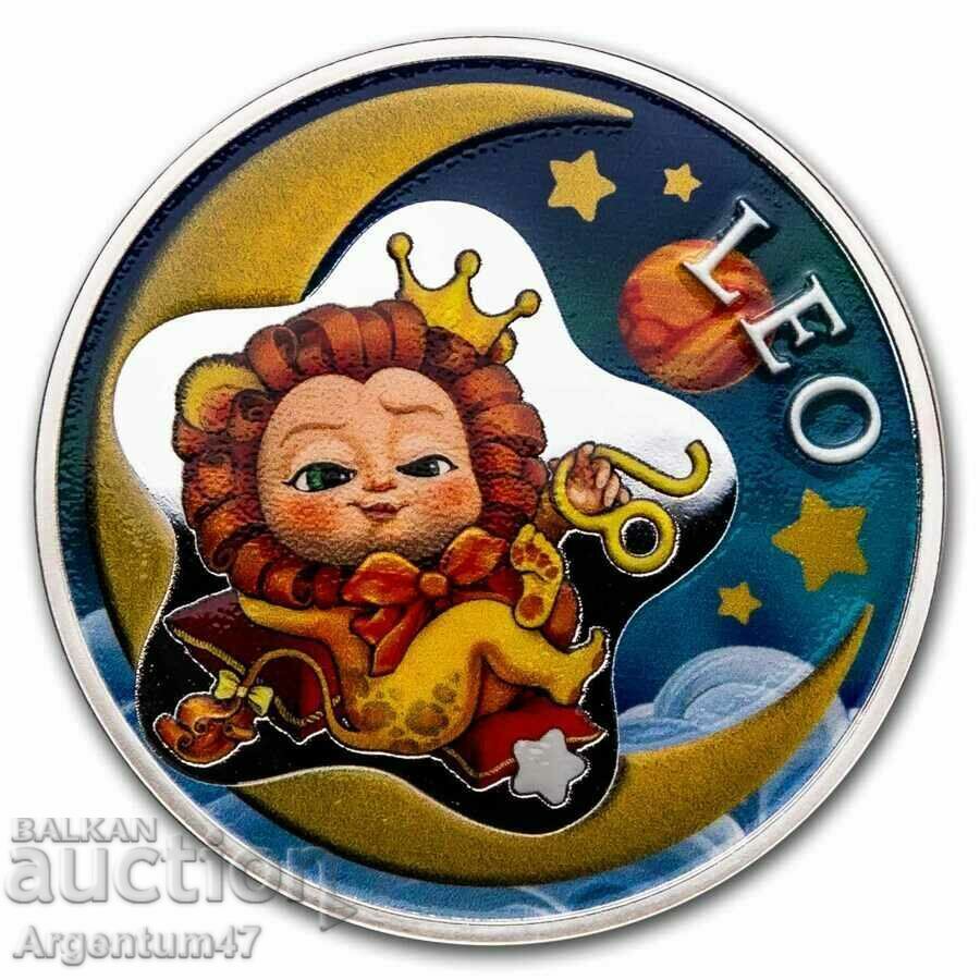 1/2 ΟΖ ΓΚΑΝΑ ΑΣΗΜΙ - ΧΡΩΜΑΤΙΣΜΕΝΗ ΟΜΟΡΦΙΑ BABY ZODIAC LEO