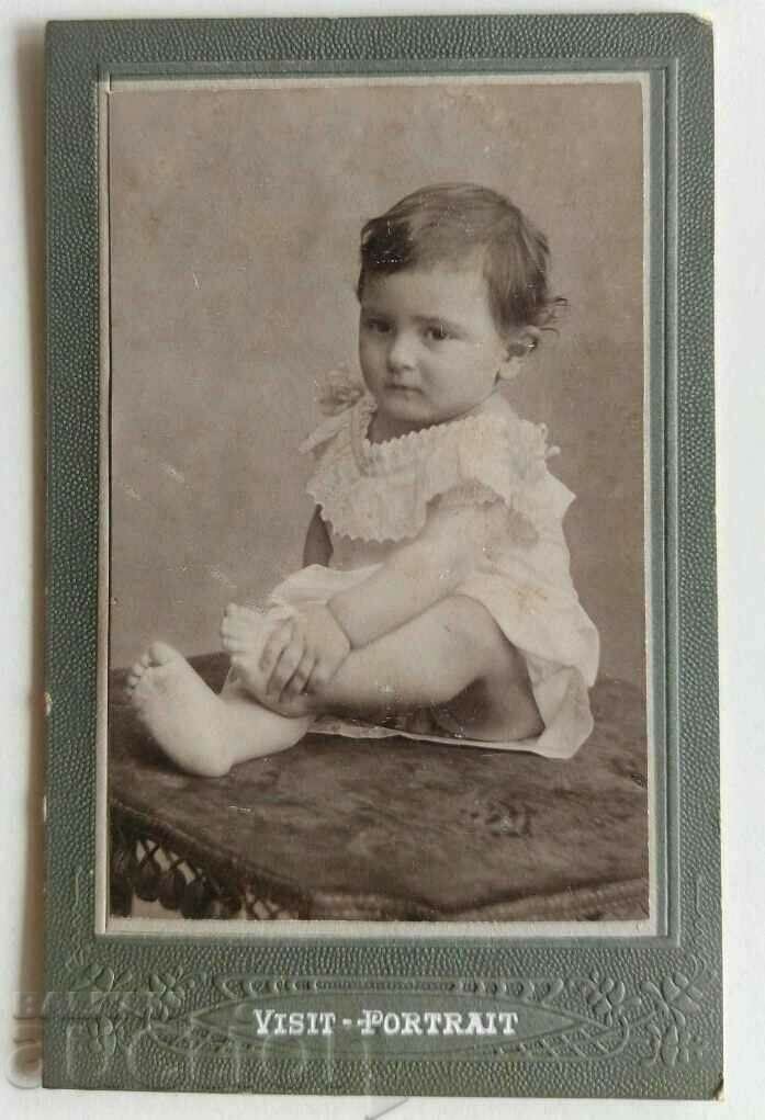 19TH CENTURY BABY CHILD CHILD PICTURE PHOTOGRAPH CARDBOARD