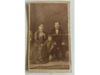 CARTON FOTO FOTO DE FAMILIE ANII 1870