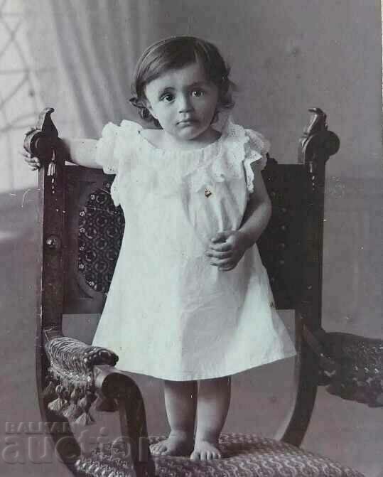Delivery of 1907 BOYAN GAIDARSKI BABY CHILD PHOTO PHOTOGRAPH CARDBOARD
