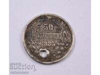 50 de cenți 1885 - Bulgaria