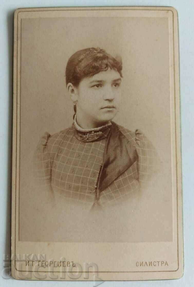 19TH CENTURY SILISTRA GIRL WOMAN OLD PHOTO PHOTOGRAPH CARTO