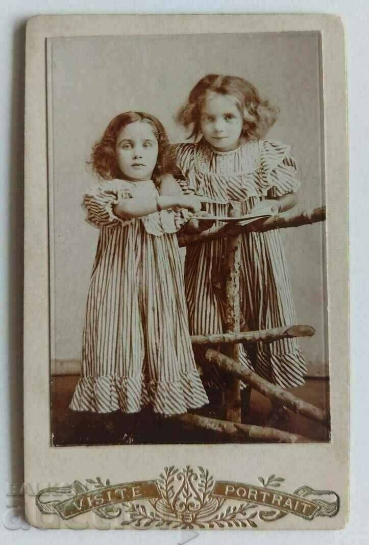 1903 SVISHTOV SAMOKOV KIDS CHILD OLD PHOTO PHOTOGRAPHY CARDBOARD