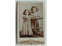 1903 SVISHTOV SAMOKOV KIDS CHILD OLD PHOTO PHOTOGRAPHY CARDBOARD