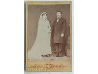 1870s WEDDING WEDDING OLD PHOTO PHOTOGRAPH CARDBOARD