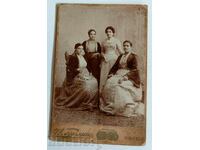 LATE 19TH CENTURY YOUNG WOMEN OLD PHOTOGRAPH PHOTO CARDBOARD