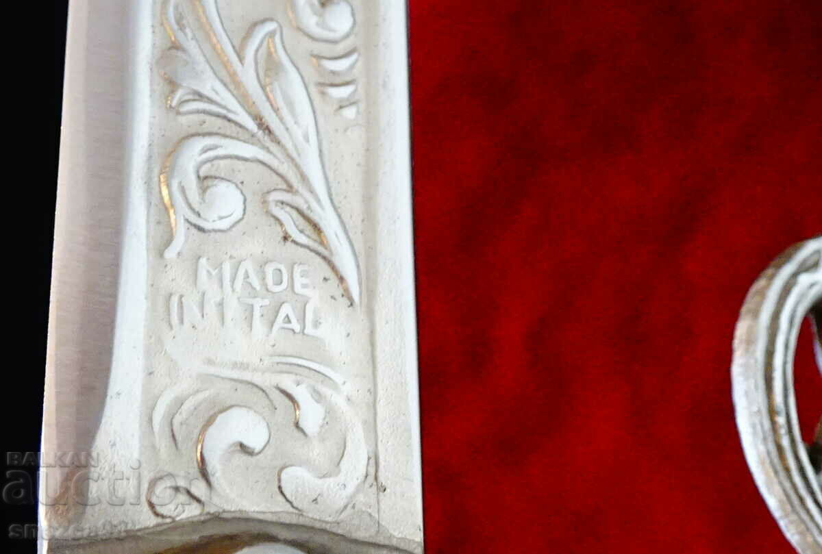 Auction  Italian Yataghan, saber, marked