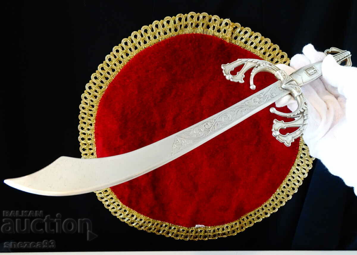 Antique Italian scimitar, saber, marked. - 7 Antique Italian scimitar, saber, marked. - 7