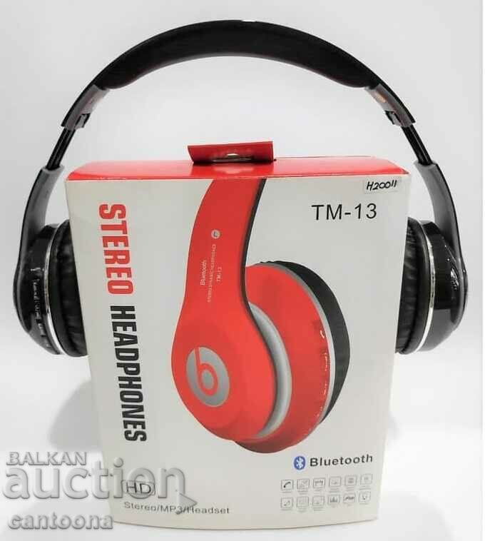 Beats TM-13 Bluetooth πτυσσόμενα ακουστικά, ραδιόφωνο FM, AUX, MP3