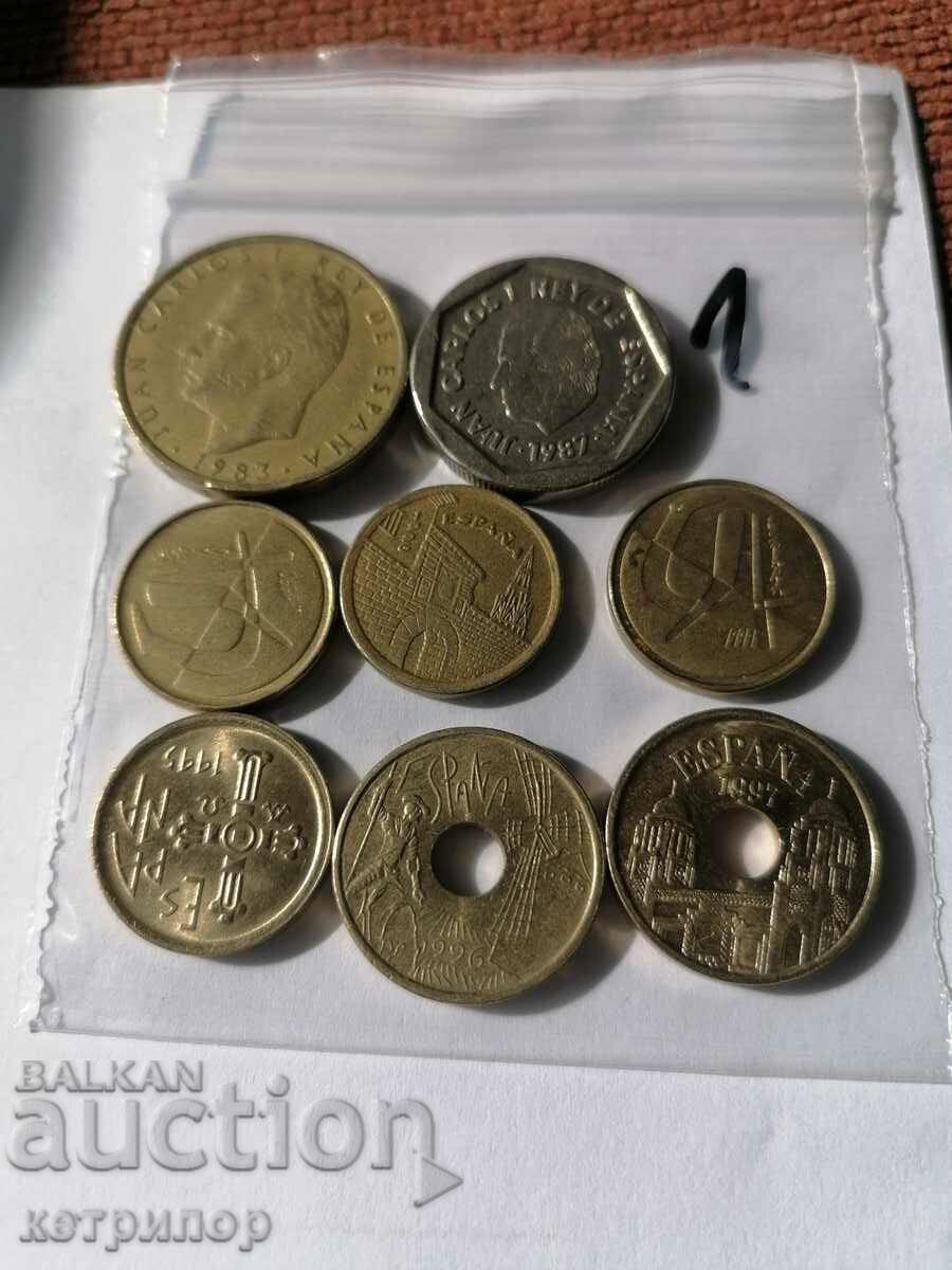 Lot of pesetas Spain different years. with price 5.50 BGN | € 2.81 Lot of pesetas Spain different years. with price 5.50 BGN | € 2.81