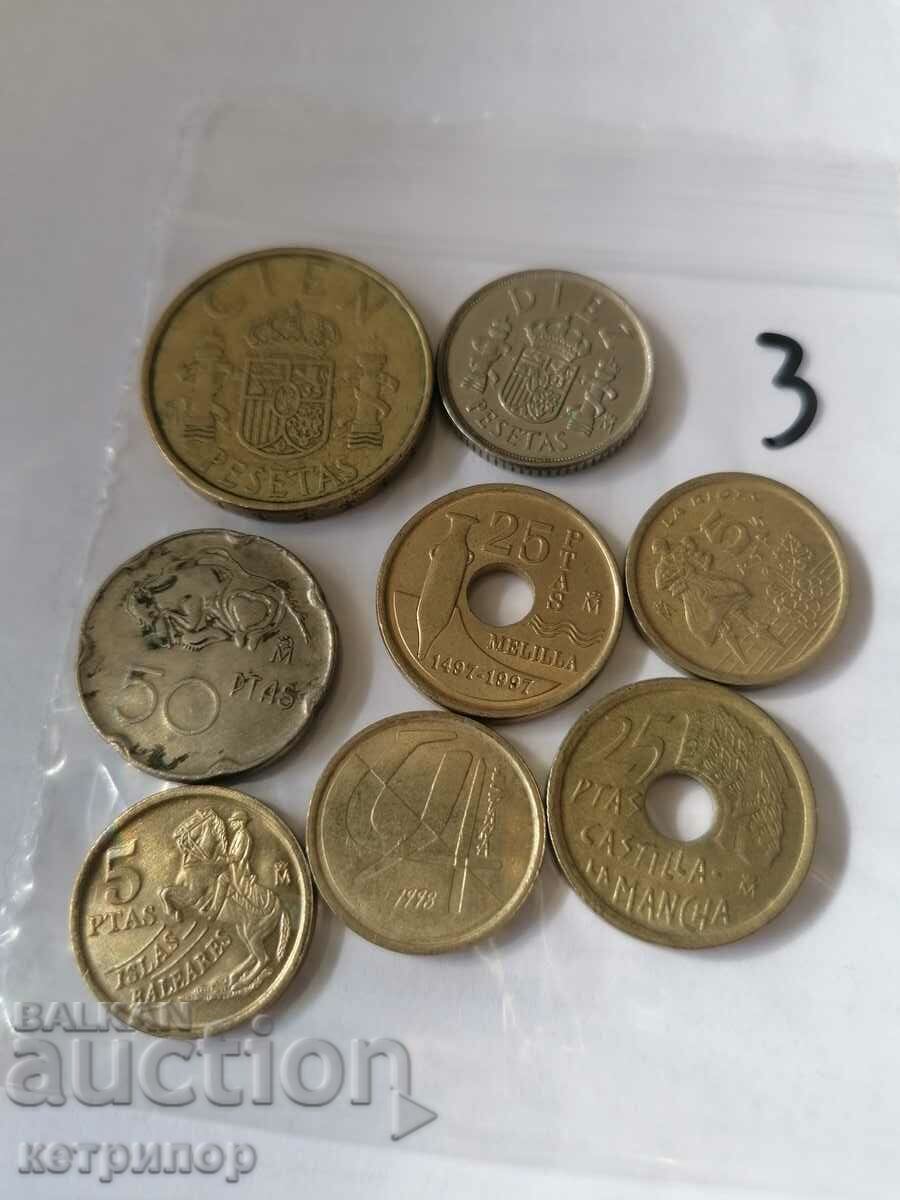Multe pesete Spania ani diferiti.