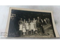 Photo Sofia Men and women and children of the Cowshed 1937