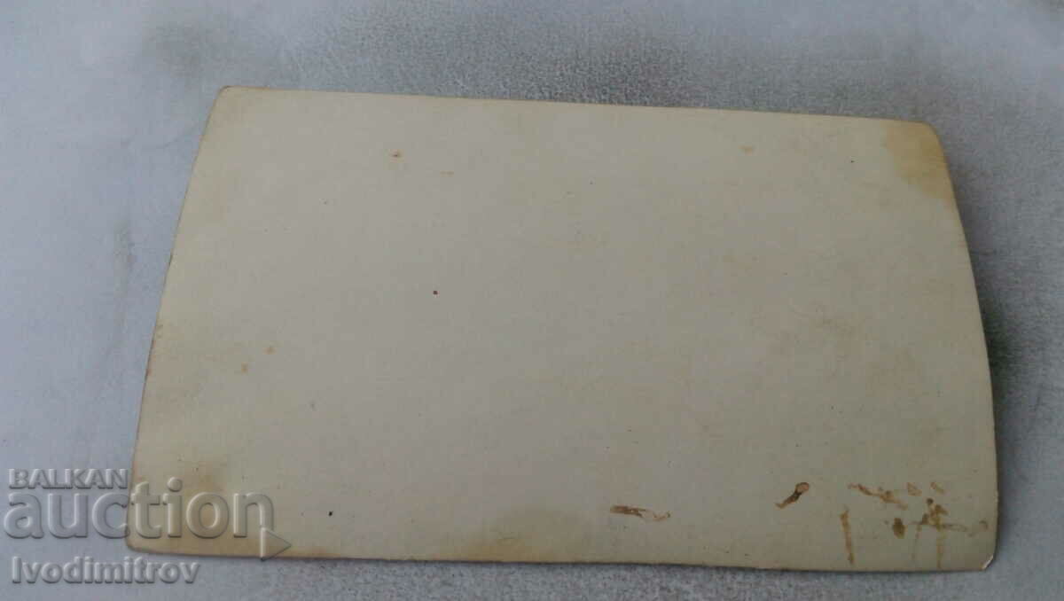 Photo Men women and children on stairs in front of their house with price 0.85 BGN | € 0.43