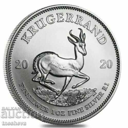 1 OZ SILVER KRUGERAND JUAR 2020 1 OZ SILVER KRUGERAND JUAR 2020