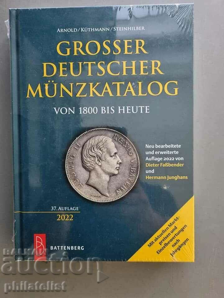 Немски каталог за монети , от 1800 година до днес - 2022