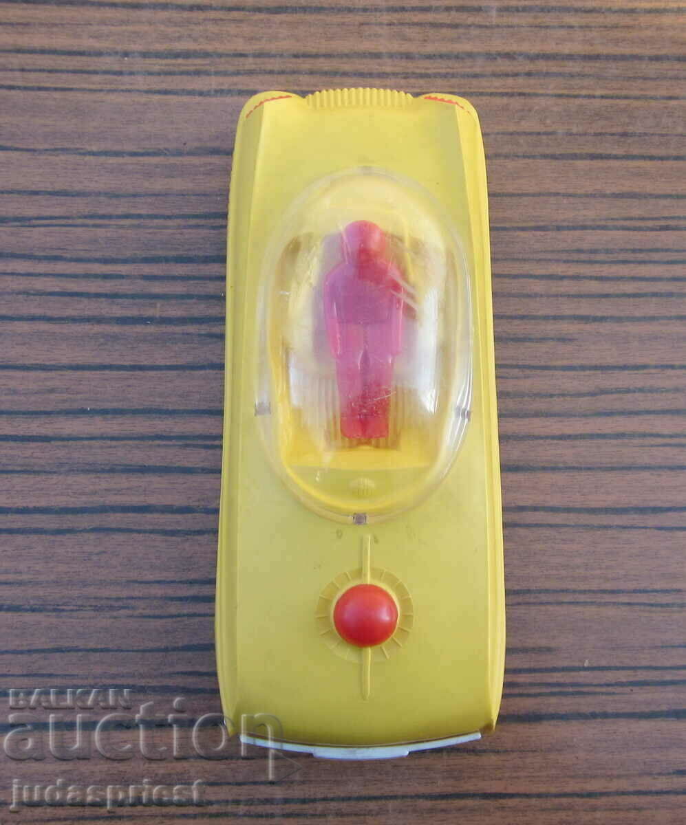 Russian Soviet space toy with astronaut and batteries Russian Soviet space toy with astronaut and batteries