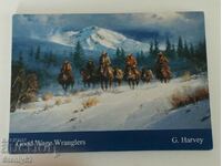 13 τεμ. κάρτες USA-cowboy με σχήμα 15/10 cm