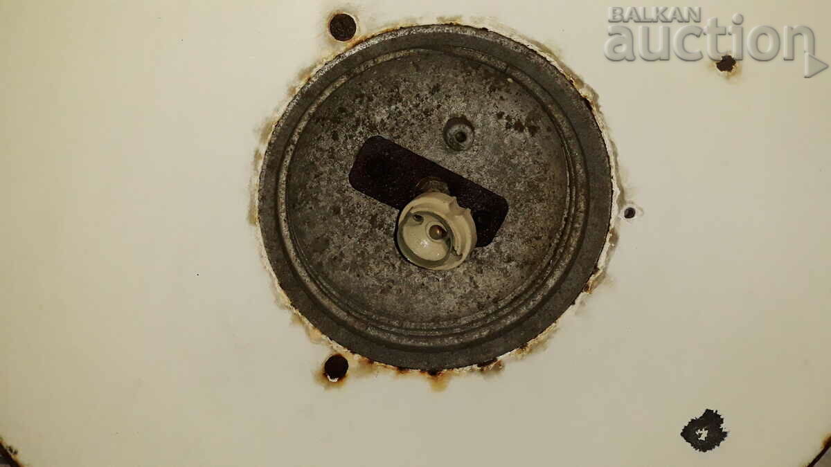 large enameled reflector industrial lamp 60s - 6 large enameled reflector industrial lamp 60s - 6