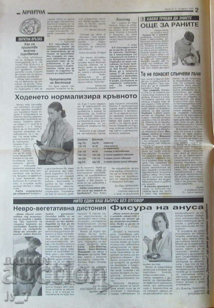 V-K "LECHITEL" - AUGUST 3, 2000 with price 0.99 BGN | € 0.51