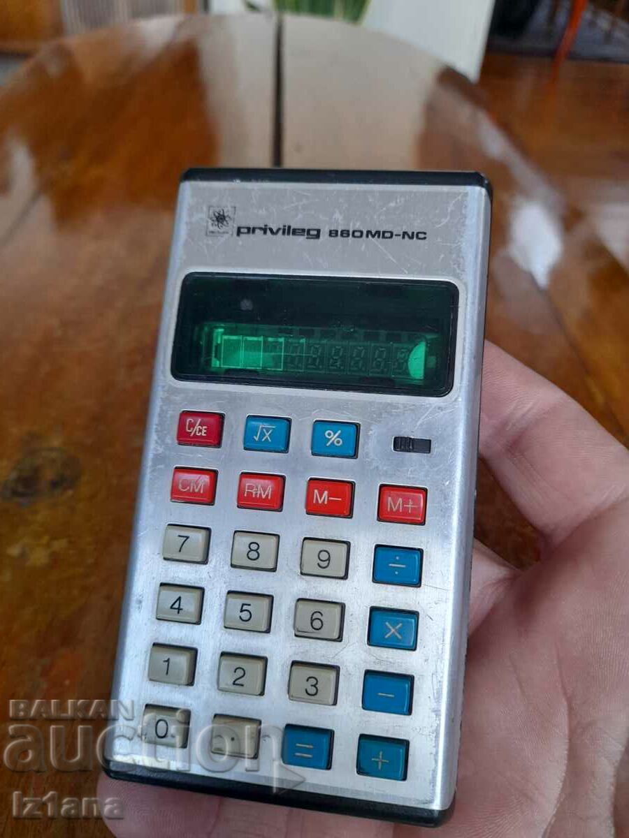 Old Privileg calculator with price 10.00 BGN | € 5.11 Old Privileg calculator with price 10.00 BGN | € 5.11