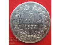 5 Franci 1839 W Franța Argint - Lille