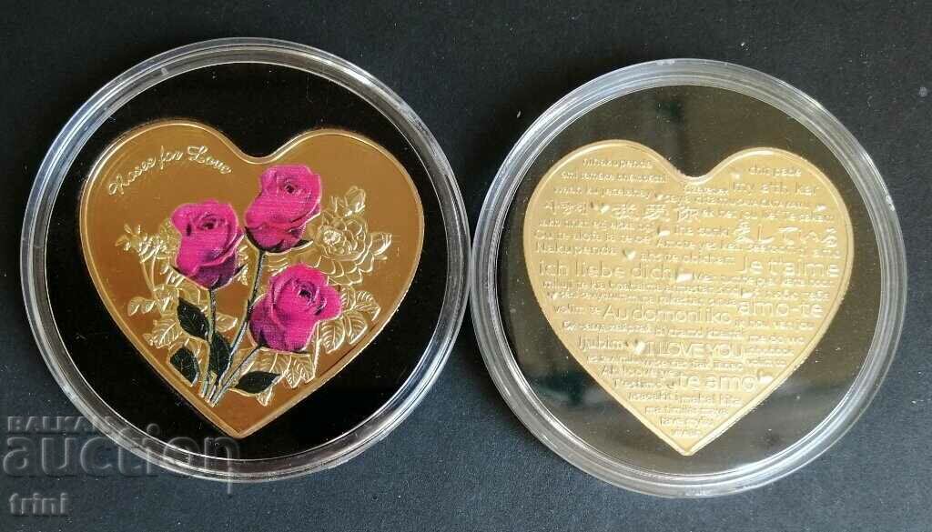 Show your love - gold and silver plaques