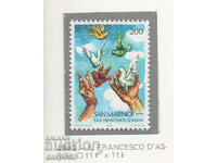 1982. Άγιος Μαρίνος. 800 χρόνια από τη γέννηση του Francis Azisi.