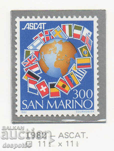 1982. Сан Марино. Асоциация на филателните каталози - ASCAT.