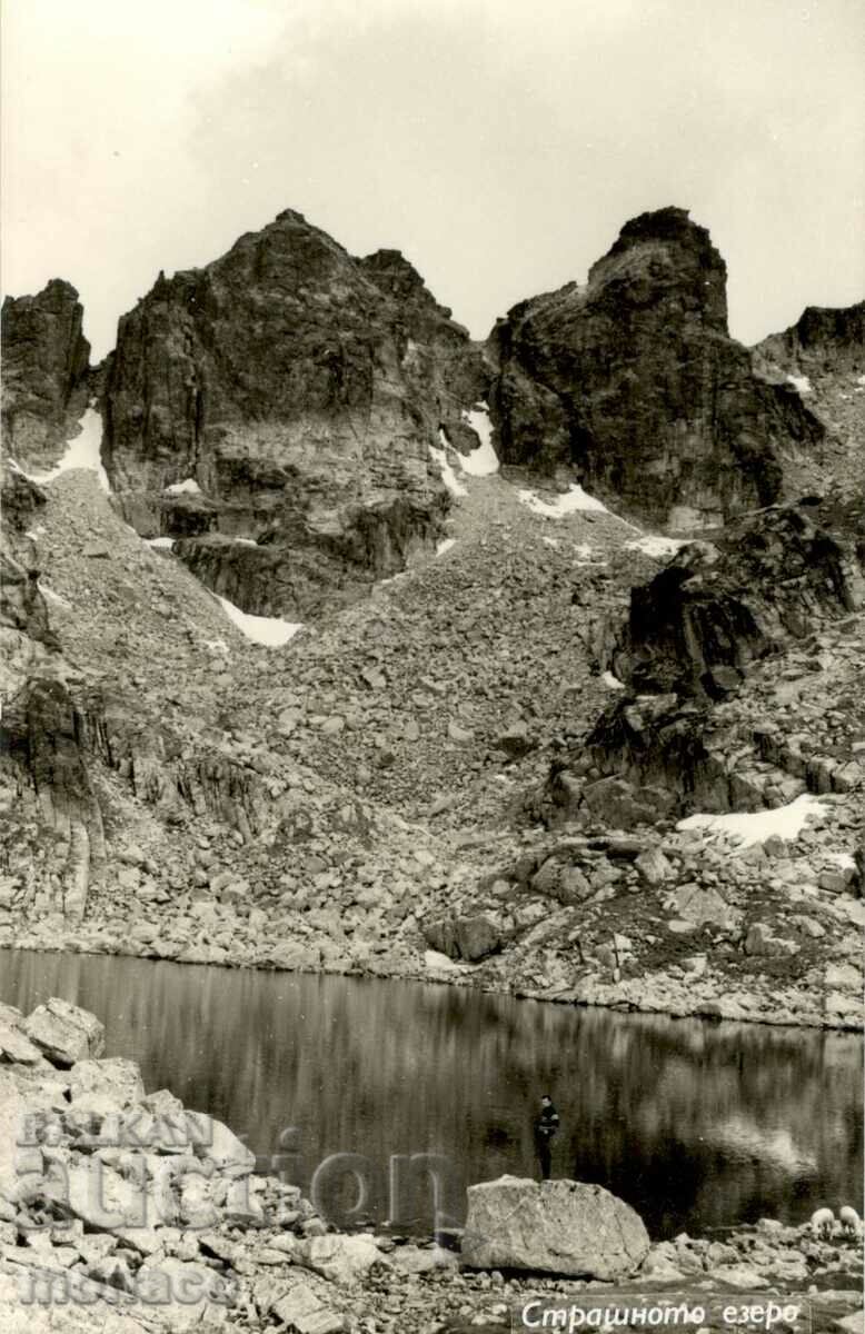 Παλιά καρτ ποστάλ - Rila, λίμνη Strashnoto