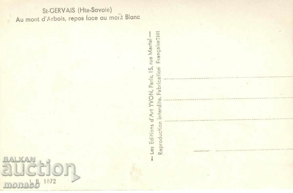 Carte poștală veche - Vedere de la Mont Blanc cu preț 1.50 BGN | € 0.77