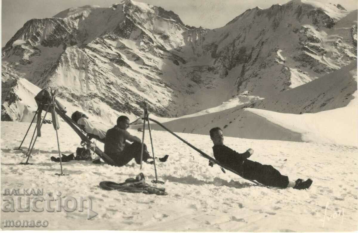 Carte poștală veche - Vedere de la Mont Blanc