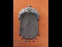 OLD SILVER COIN PURSE